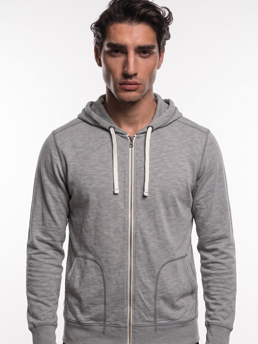 👟 Converse One Star Gray French Terry Hoodie | Men’s L